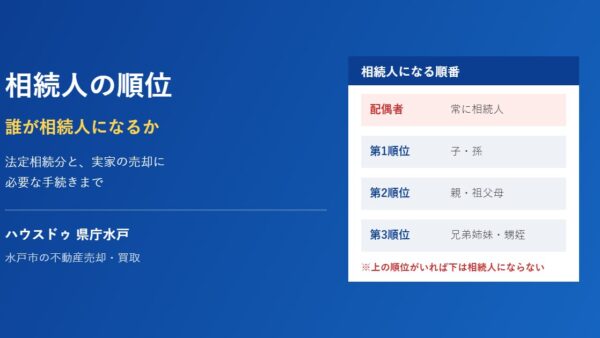 相続人の順位とは？配偶者・子・親・兄弟の優先順