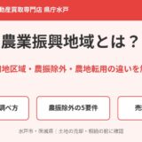 農業振興地域とは？農用地区域・農振除外・農地転用の違い｜ハウスドゥ 県庁水戸（水戸市の不動産売却）