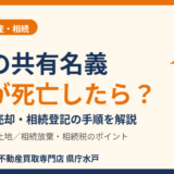 土地の共有名義で片方が死亡したら？名義変更・相続登記・売却の手順をわかりやすく解説【水戸市】